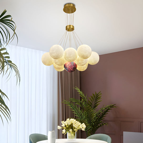 Modern Simple Moon Chandelier