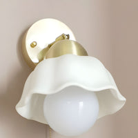 Simple Medieval Ceramic Bedside Wall Lamp
