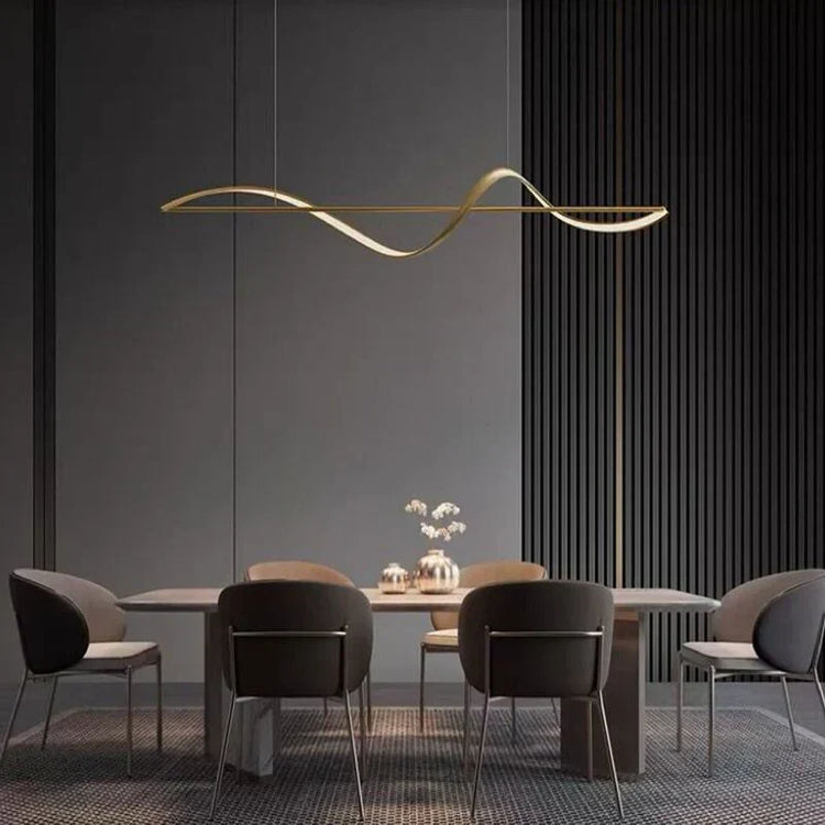 Modern Creative Italian Simple Lines Restaurant Pendant Light
