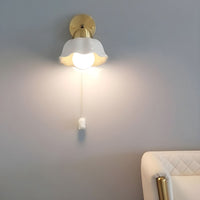 Simple Medieval Ceramic Bedside Wall Lamp