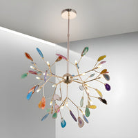 Nordic Elegant Branch Agate Pendant Lamp