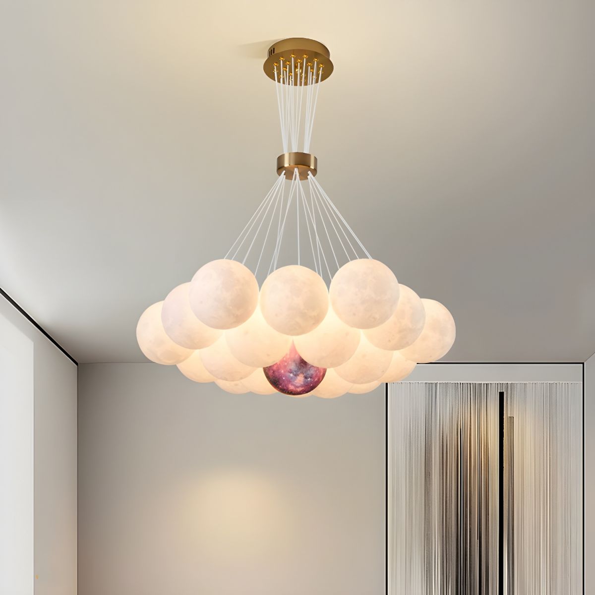 Modern Simple Moon Chandelier