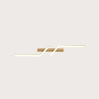 Luce a soffitto a LED in alluminio nero semplice moderno