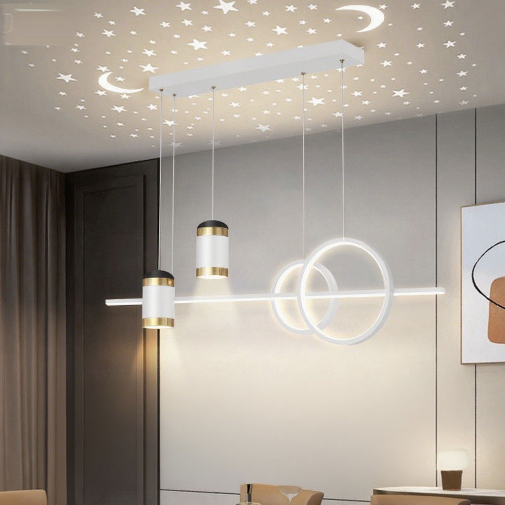 Lampadario moderno e semplice per proiezione del cielo stellato