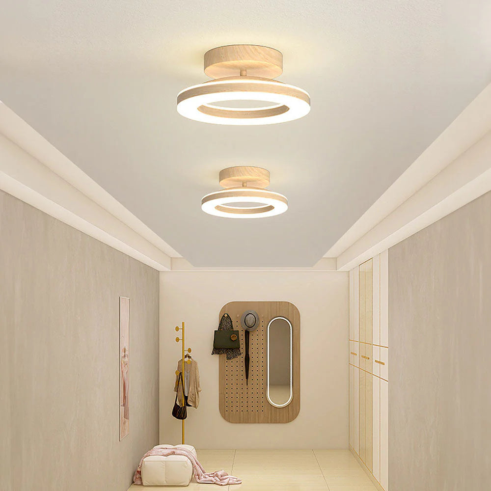 Plafonnier de couloir rond moderne nordique
