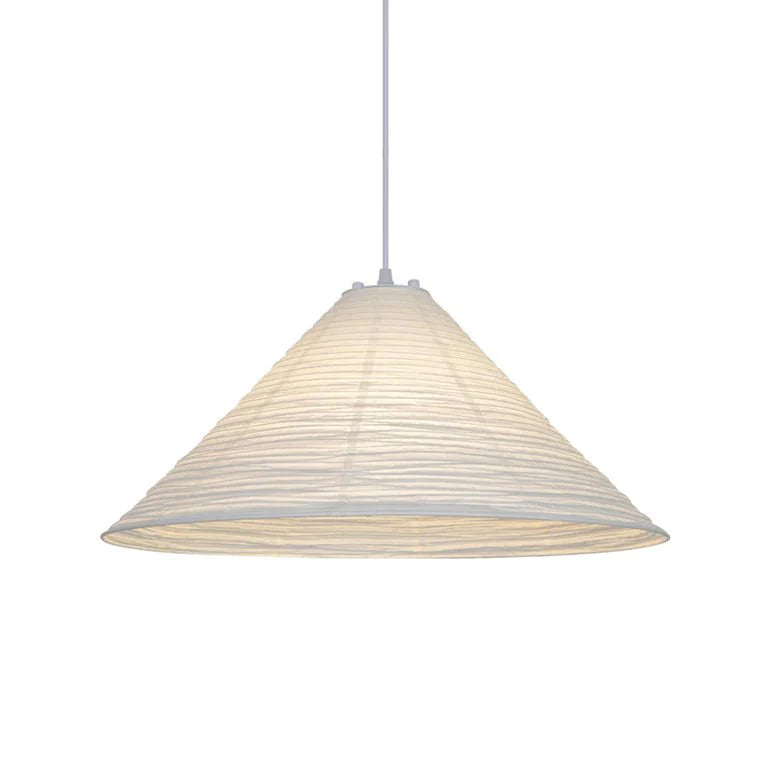 Lampe suspendue en papier prisme Wabi-Sabi