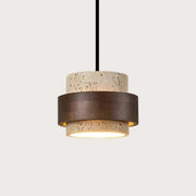 Lampe à suspension rétro en pierre Wabi-Sabi