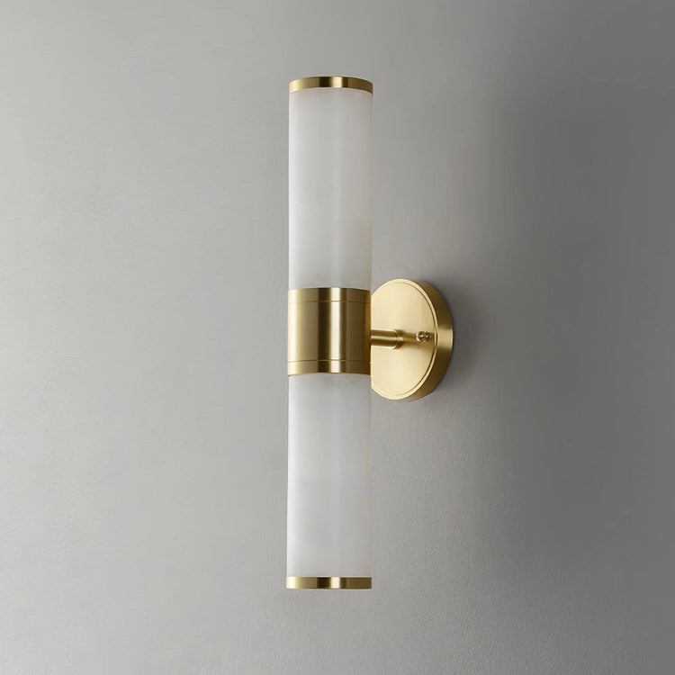 Klassisk cylindrisk glasvæglampe