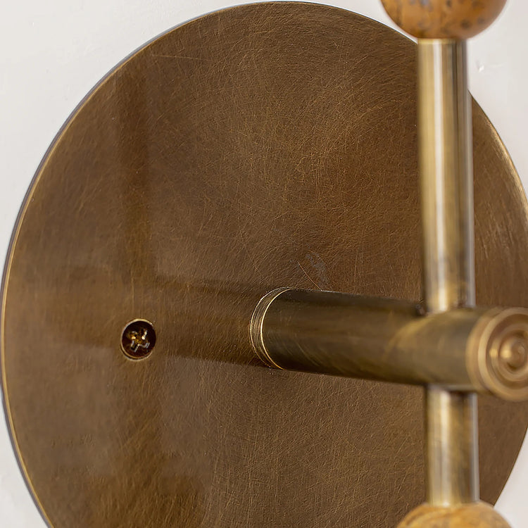 Klassisk cylindrisk stang marmor væglampe