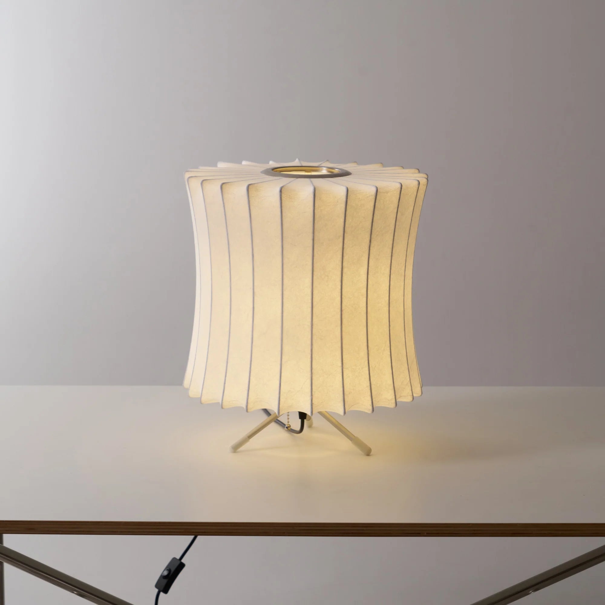 Classical Oval Imitation Silk Table Lamp