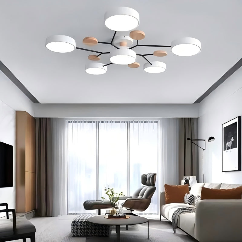 Plafonnier LED circulaire moderne nordique en acrylique