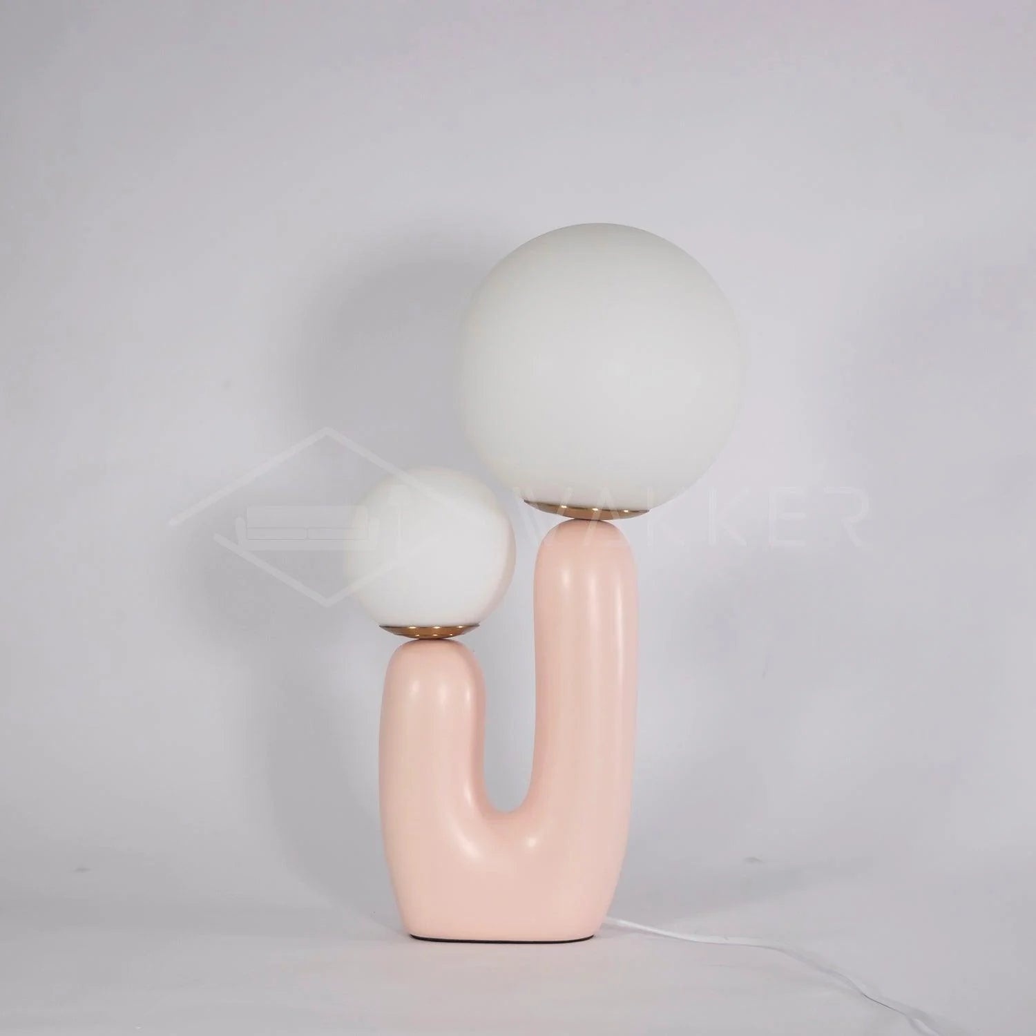 Modern Cactus Orb Glass Table Lamp