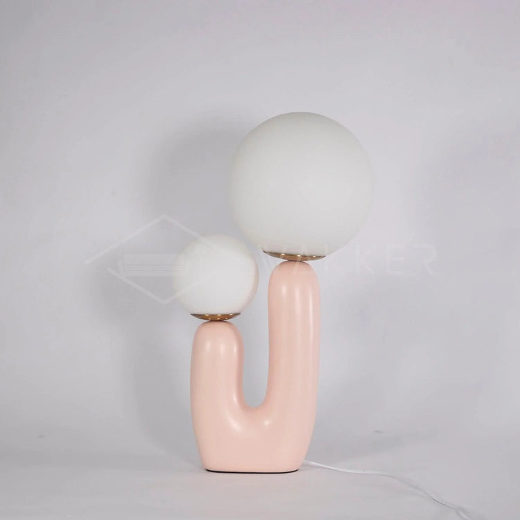 Moderne Cactus Orb glas bordlampe