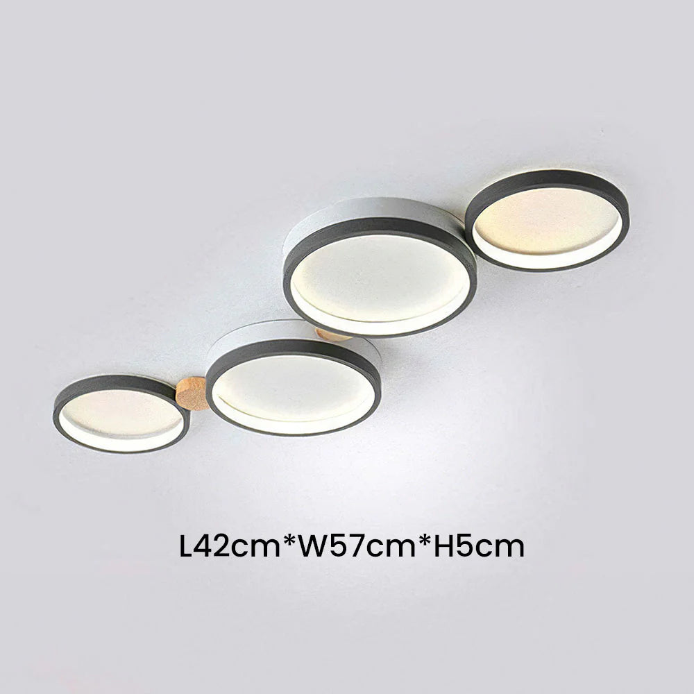 Plafonnier LED circulaire en fer artistique