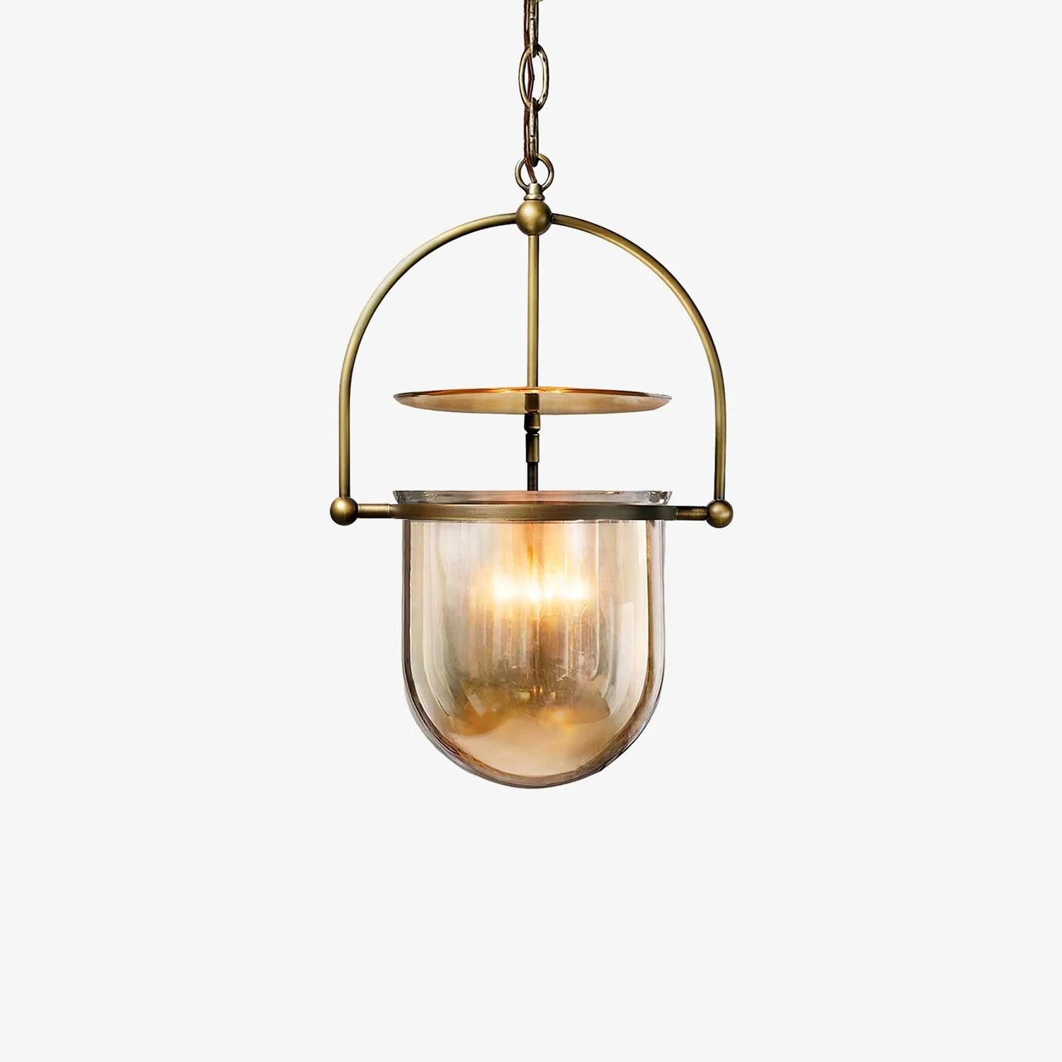 Lampe à Suspension Vintage en Verre