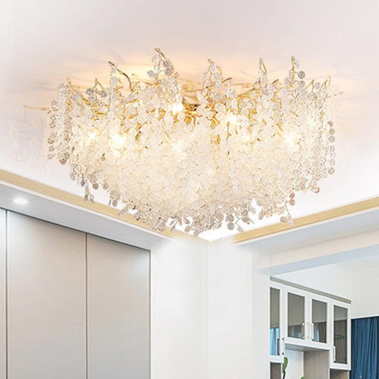 Elegant Blooming Glass Ceiling Light