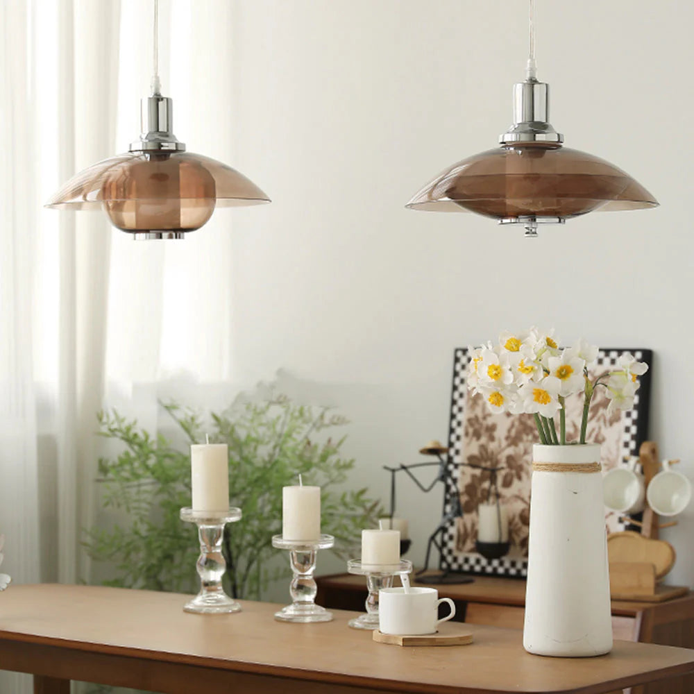 Modern Clear Glass Pendant Light