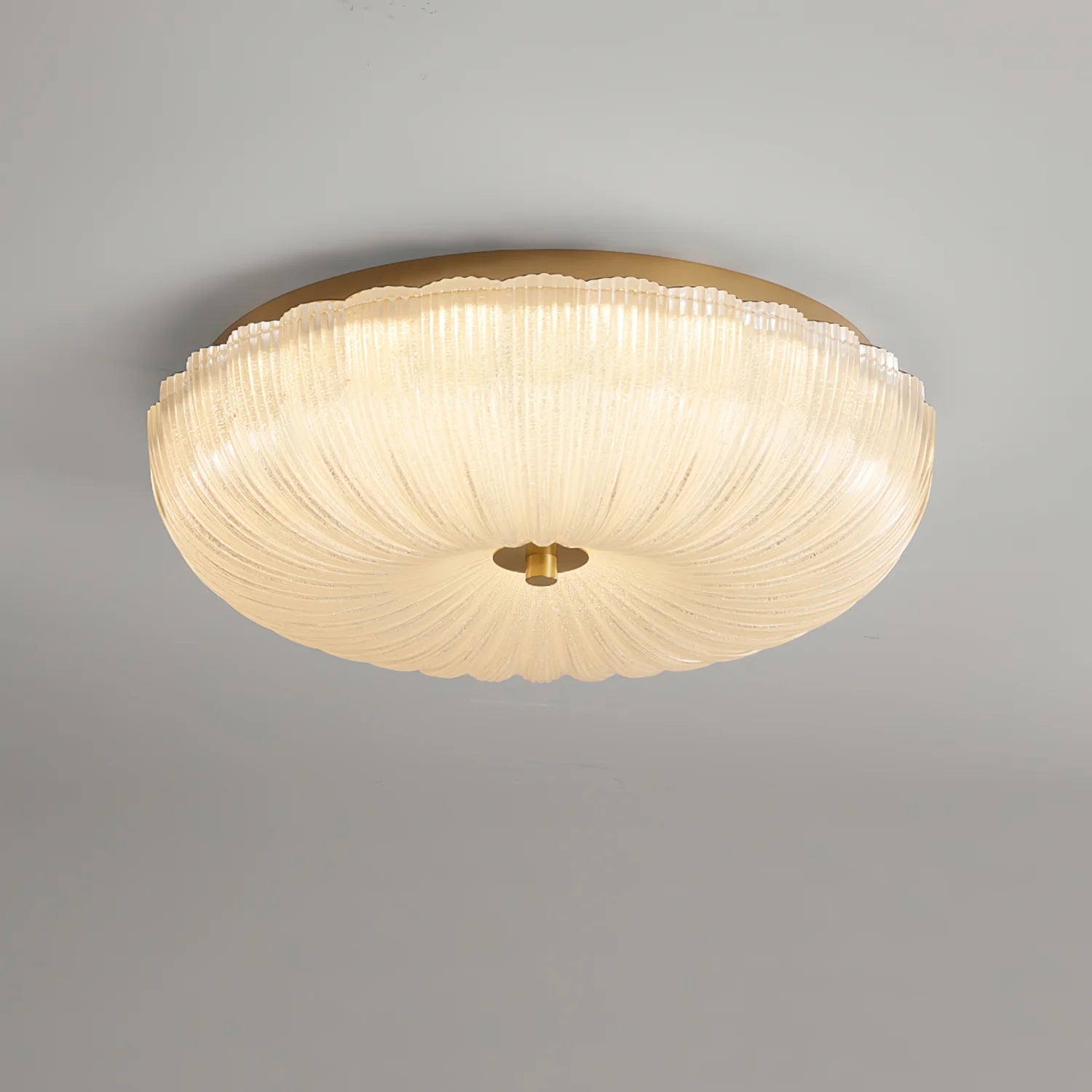 Trendy Round Glass Ceiling Light