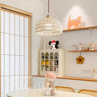 Arco rattan hanglamp
