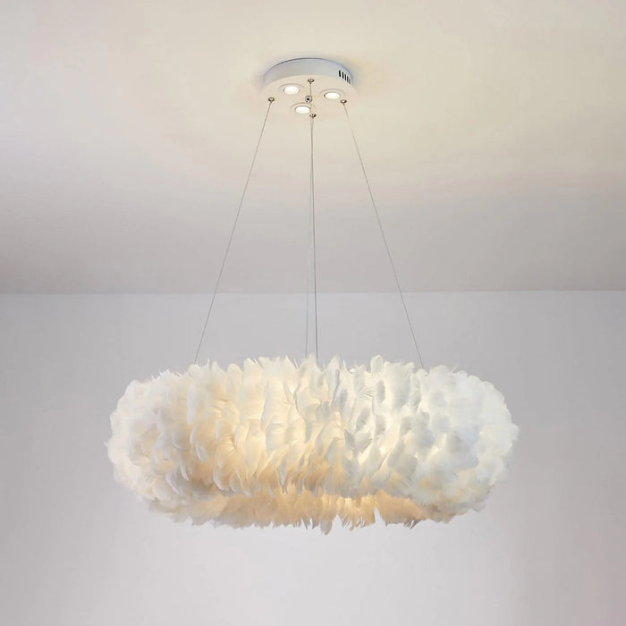 Fluffy Feather Pendant Light
