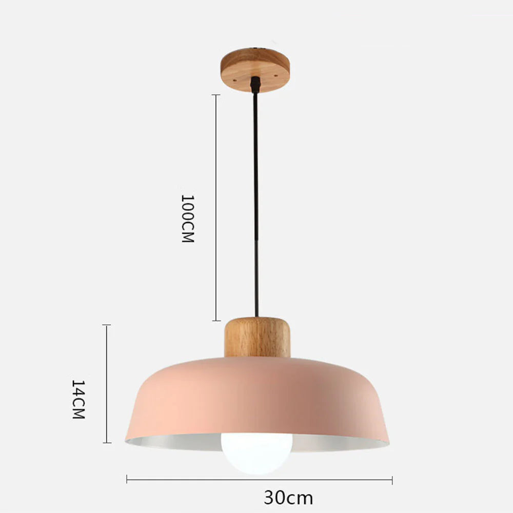 Lampe à suspension ronde moderne en métal
