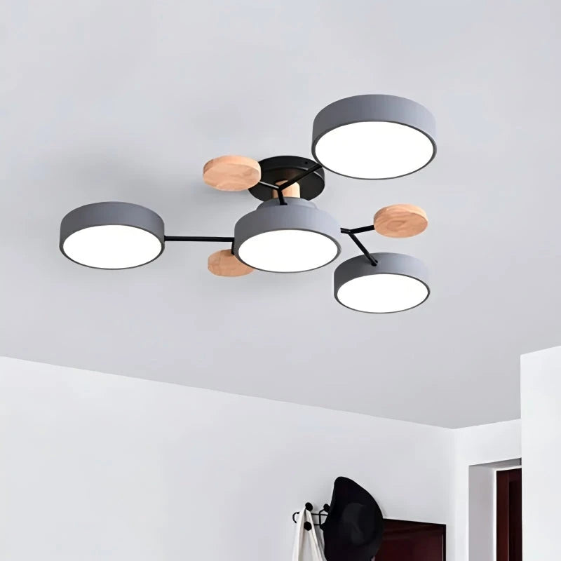 Plafoniera a LED circolare moderna in acrilico nordico