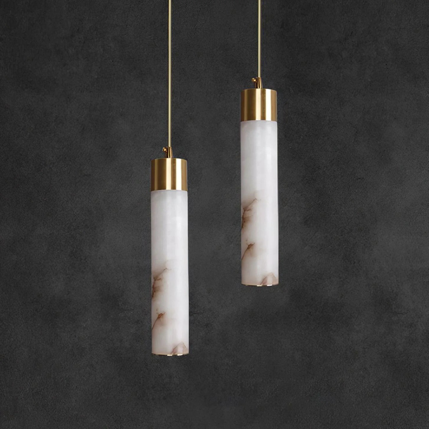 Lampada a sospensione Sol in ottone