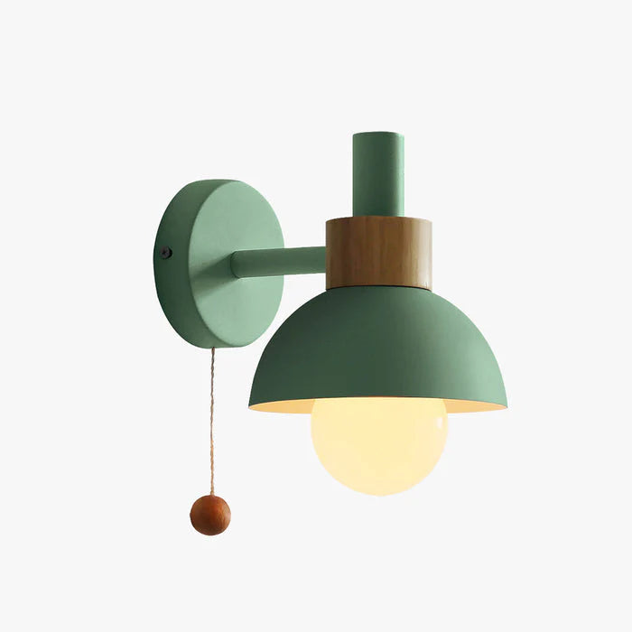 Trendy væglampe i rund jern