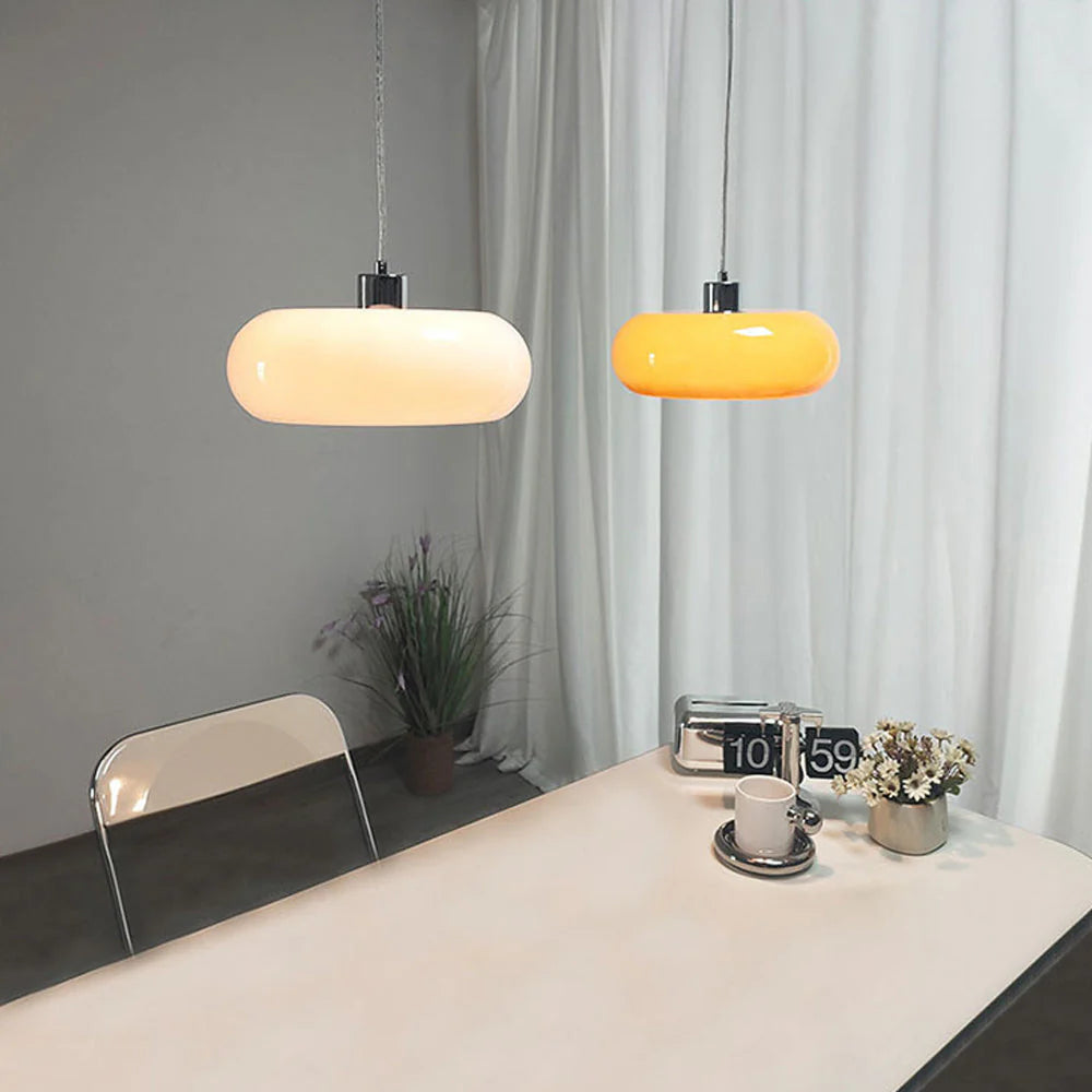 Lampada a sospensione rotonda in vetro alla moda