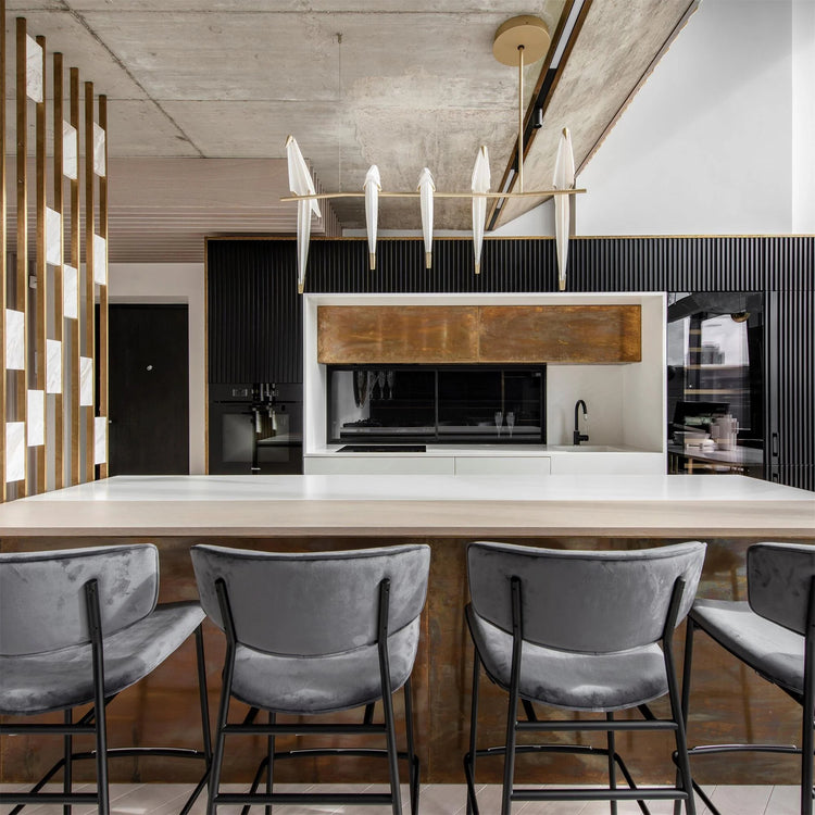 Classic Origami-Bird Acrylic LED Chandelier