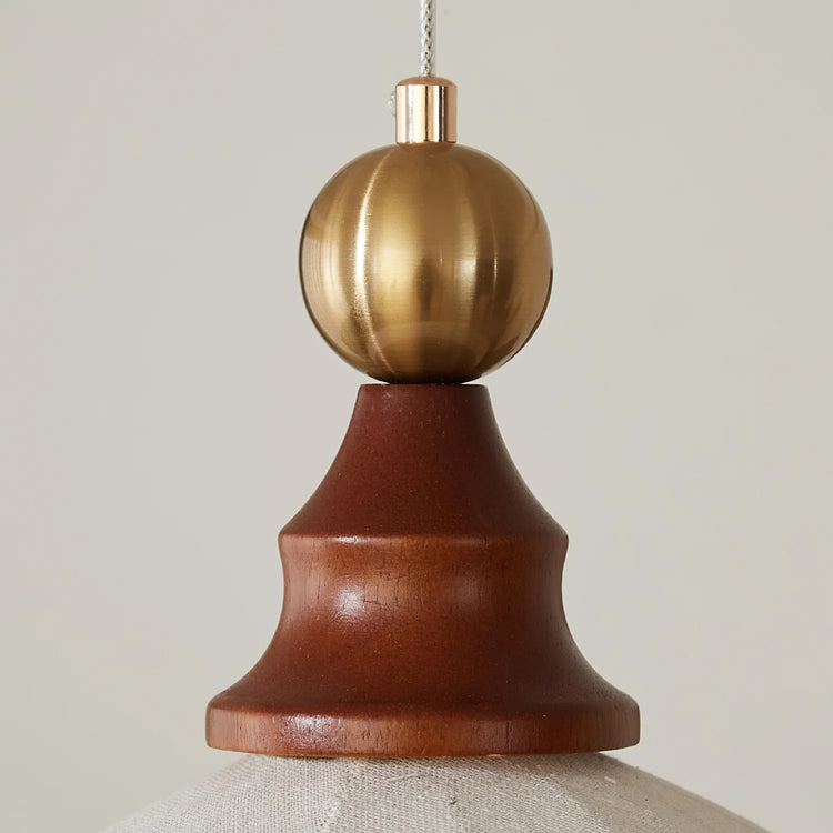 French Wabi-Sabi Vintage Pendant Light