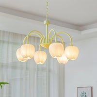 Lampadario di soggiorno minimalista moderno color crema