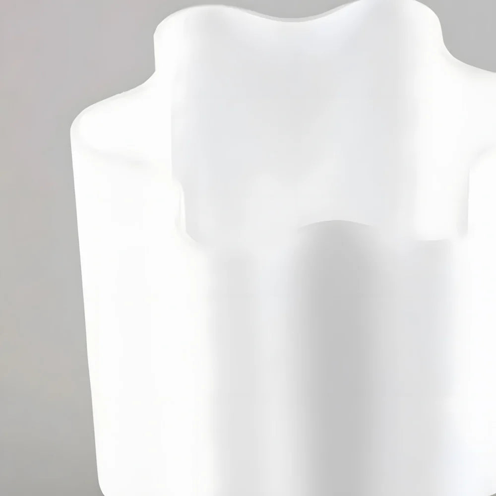Plafonnier en verre cube décoratif moderne