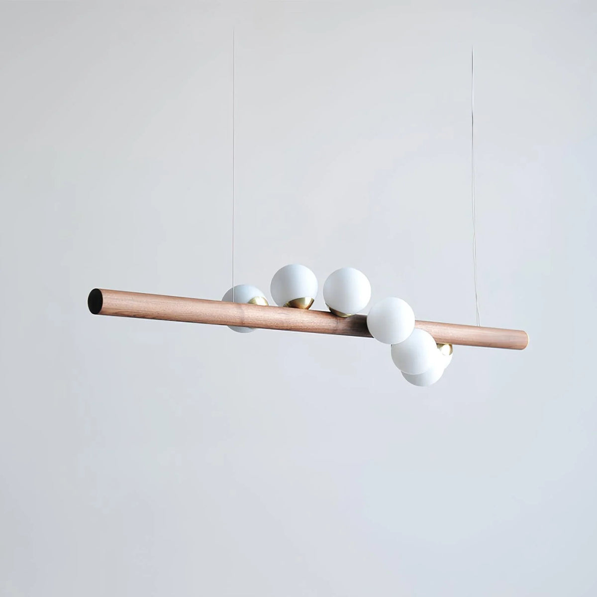 Noordse houten hanglamp