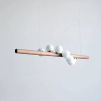 Noordse houten hanglamp