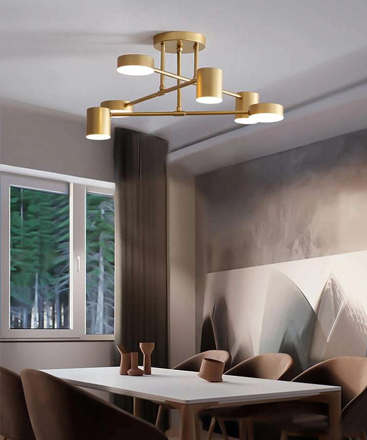 Novel Geometric Metal Ceiling Light