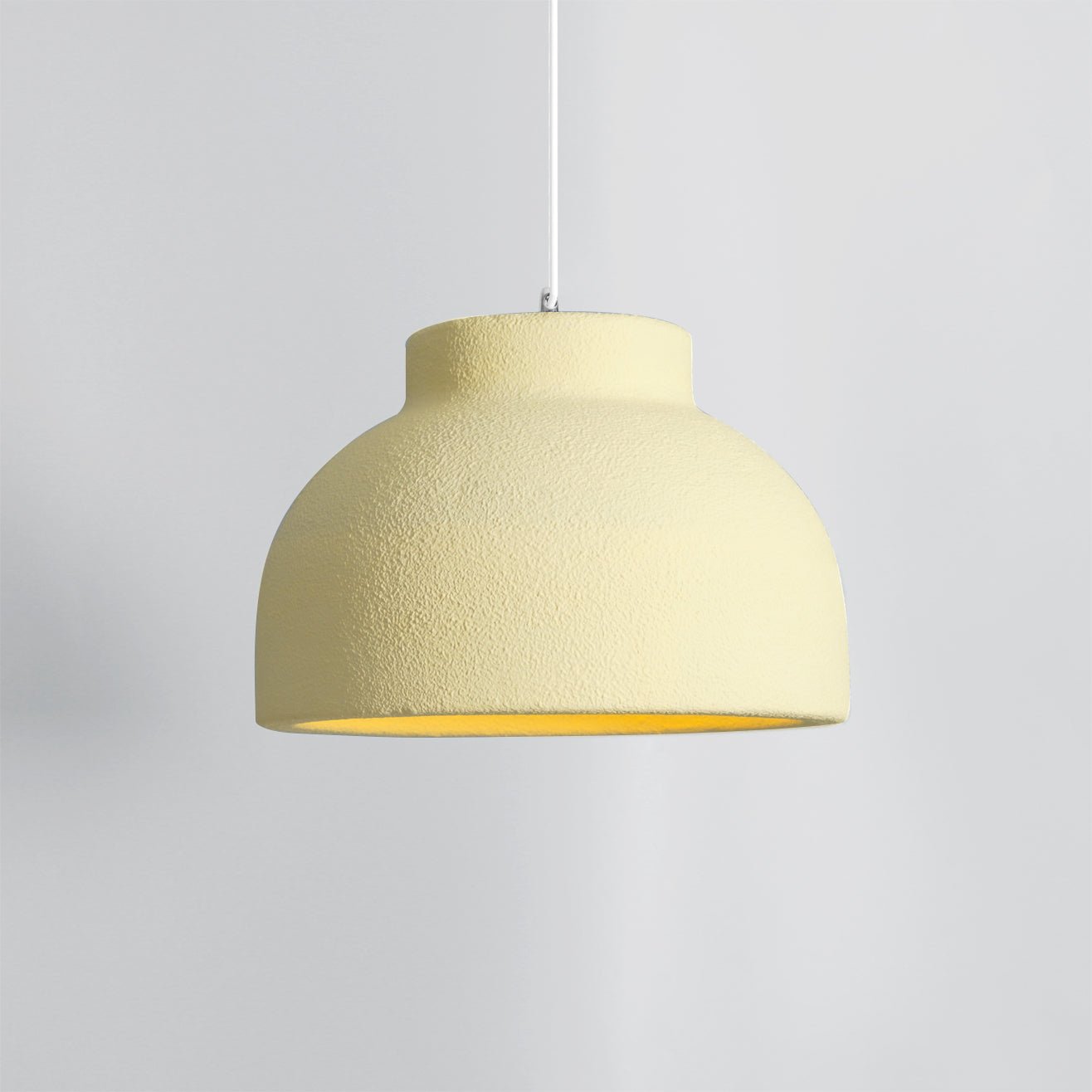 Lampe à suspension minimaliste en résine à dôme