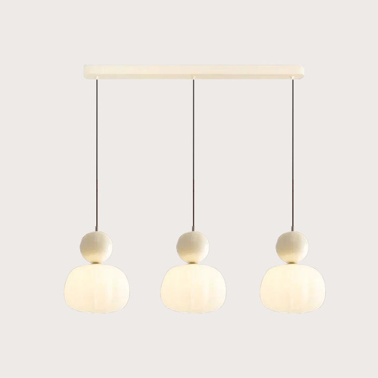 Glarefusion Creme Art Deco Pendel