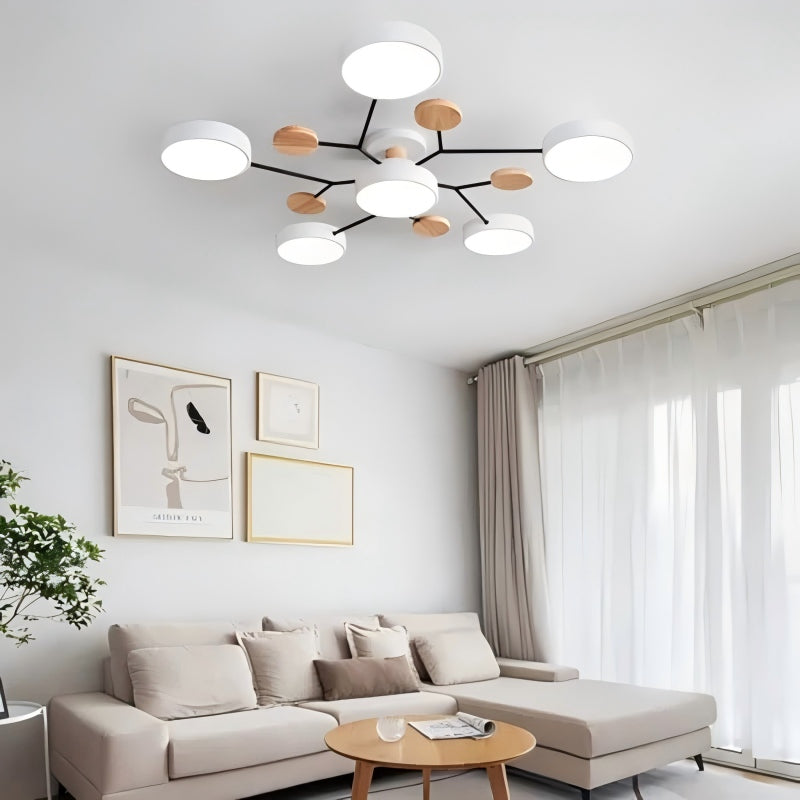 Plafonnier LED circulaire moderne nordique en acrylique