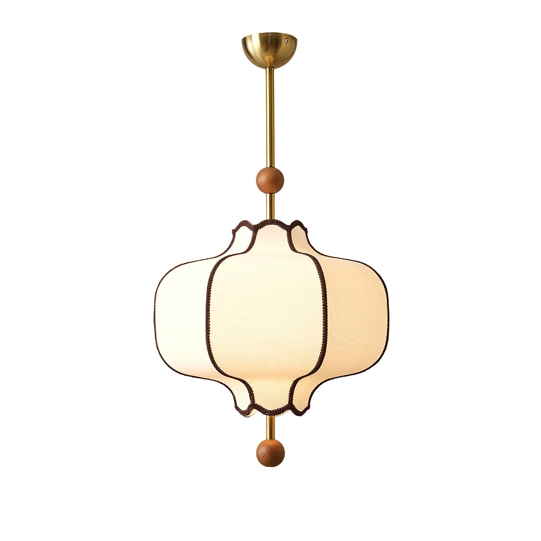 Lampe à Suspension Dôme Vintage en Tissu