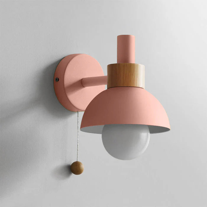 Trendy væglampe i rund jern