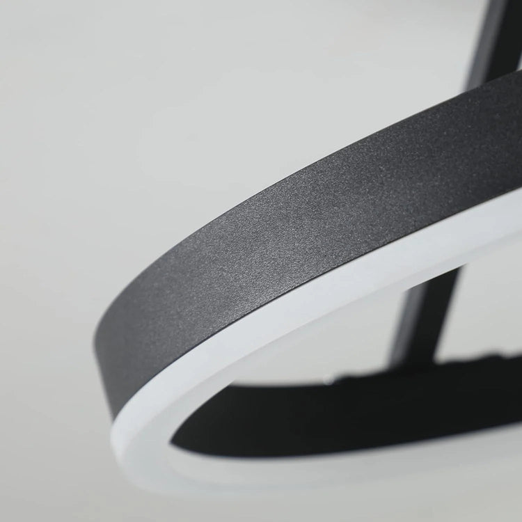 Moderne rund akryl loftslampe