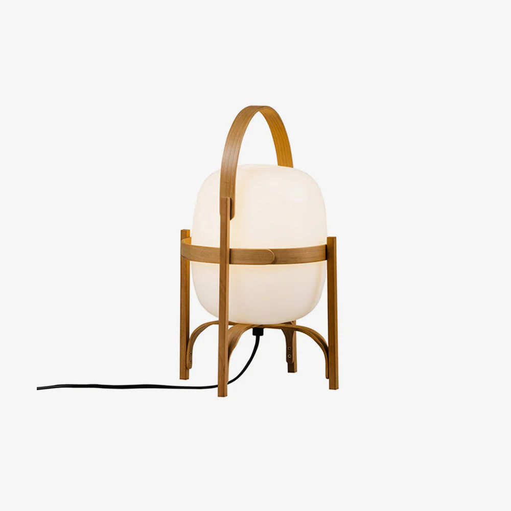 Lampe de table nomade ronde classique en verre