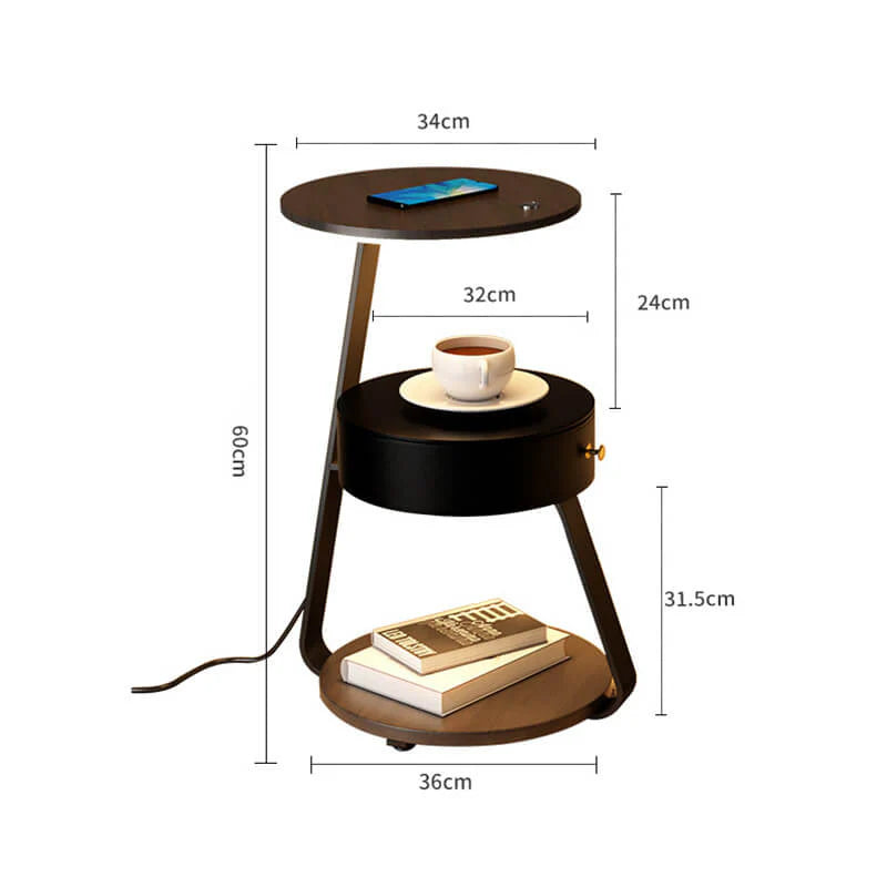 Lampadaire multicouche rechargeable créatif