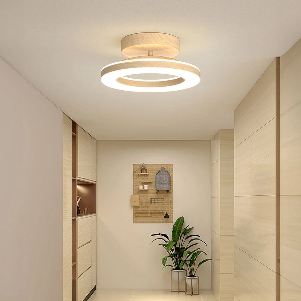Plafonnier de couloir rond moderne nordique