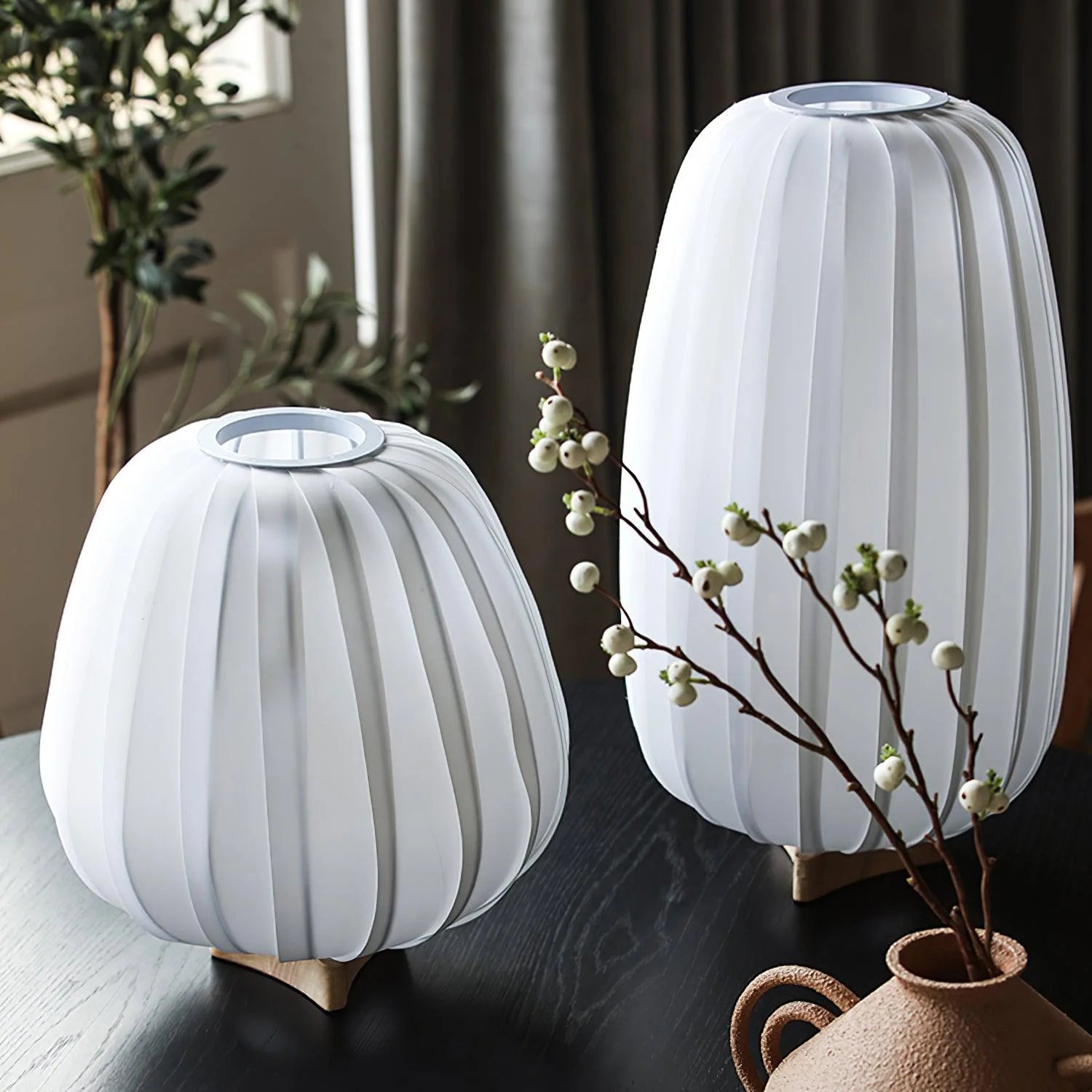 Classic Round Fabric Table Lamp