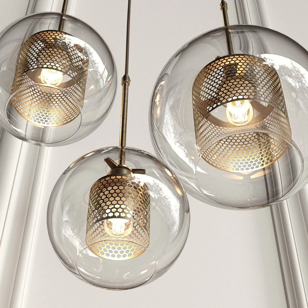 Contemporary Chiswick Glass Pendant Light
