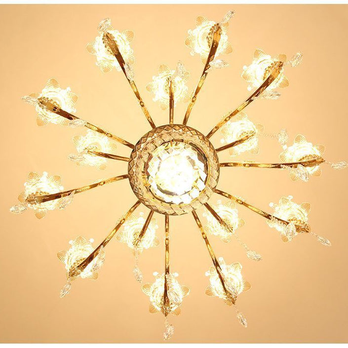 European-Style K9 Crystal Chandelier for Living & Dining Rooms