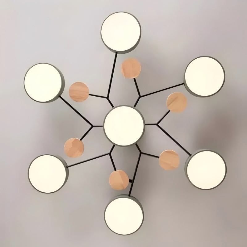 Plafonnier LED circulaire moderne nordique en acrylique
