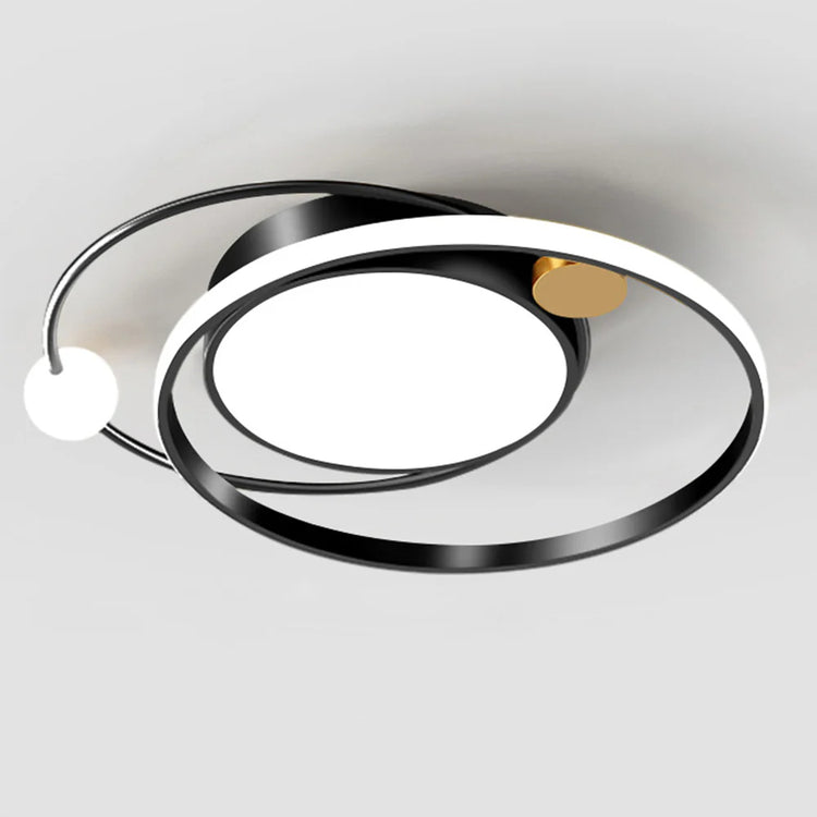 Stilfuld rund akryl loftslampe